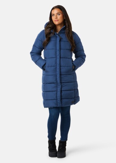 X Trail Stockholm Coat W Steel Blue 36 Vinterjakker