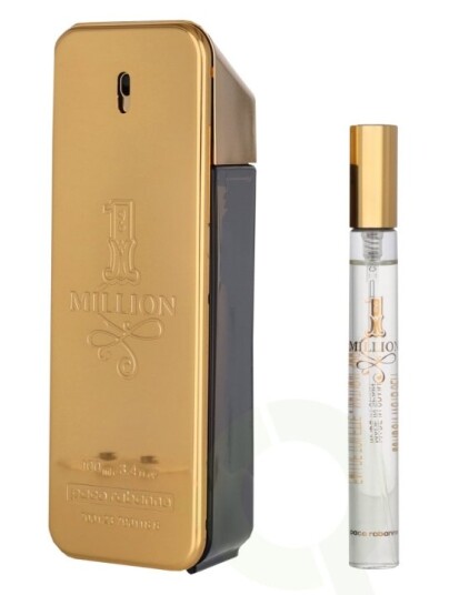 Paco Rabanne 1 Million Giftset 110 ml Eau De Toilette Spray 100ml Eau De Toilette 10ml GWP