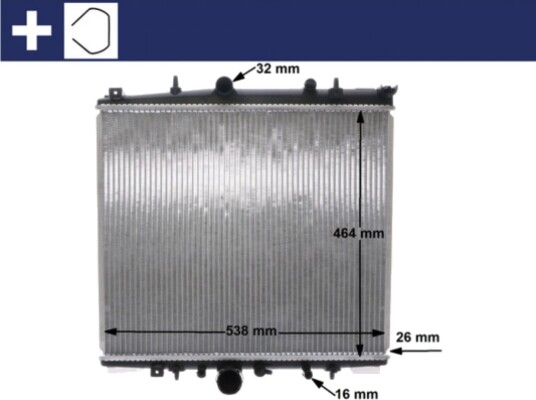 Radiator MAHLE ORIGINAL CR 1435 000S