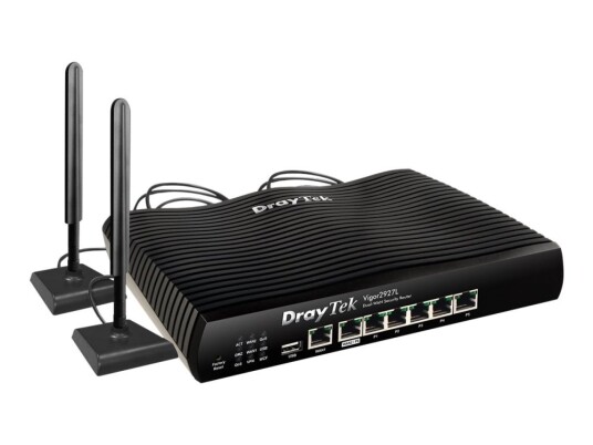 Draytek Vigor 2927L Trådløs Router med 6-Porters Svitsj og Wi-Fi 5 Draytek Vigor 2927L Trådløs Router med 6-Porters Svitsj og Wi-Fi 5