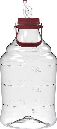 Unbreakable Demijohn 20L Håndtak/Luftlås Unbreakable Demijohn 20L Håndtak/Luftlås