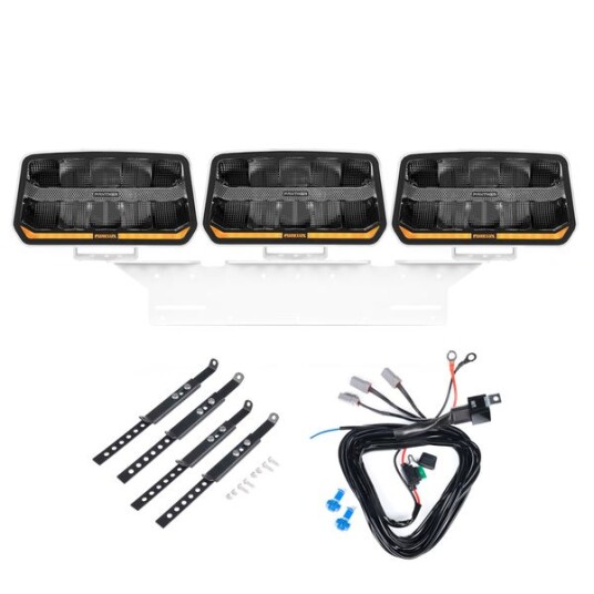 Ekstra lys PURELUX Panther 11 Hvit   Rektangulær / 24 cm / 170W 3 stk   Komplett pakke