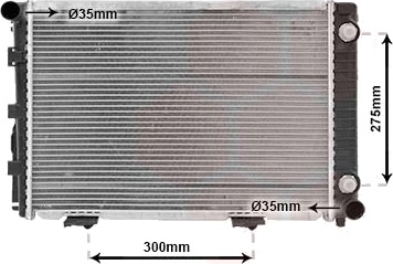 Radiator motorkjøling VAN WEZEL 30002110