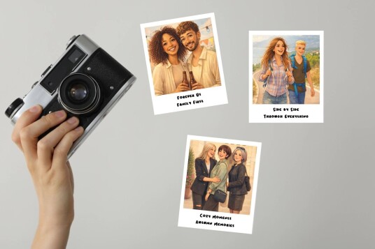 Polaroid Klistremerker Store 10.8x8.8 cm Storybook AI 16 pakning