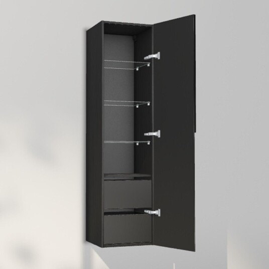 INR Iconic Nordic Rooms Grip 40/40 Høyskap Black oak / 40cm Høyre Hengslet Ja