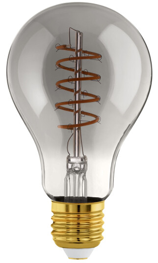 Eglo Connect-Z E27 Led A60 Røgfarvet Standard Dekorationspære Med Spiral Og Varmt Hvidt Lys Eglo Connect-Z E27 Led A60 Røgfarvet Standard Dekorationspære Med Spiral Og Varmt Hvidt Lys
