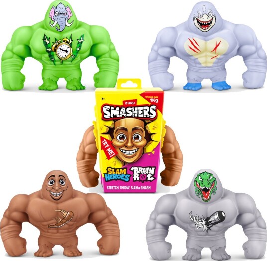 Smashers Slam Heroes - 1 kg - Brainrot - Assortert - Smashers - OneSize - Leketøy Brun Gul Smashers Slam Heroes - 1 kg - Brainrot - Assortert - Smashers - OneSize - Leketøy Brun Gul