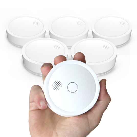 Gardia Smart Mini Seriekoblet Røykvarsler 868 MHz 6 pk