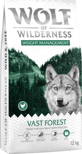 Wolf Of Wilderness Tørrfôr Explore The Vast Forests Weight Management Kornfri Ny Oppskrift 12 kg
