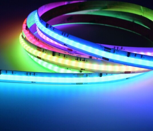 5m RGBWIC COB LED strip 24V DC 784 LED 20W/m IP20 Kulør : RGBIC