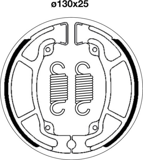 sbs 2208 Bremsesko sett