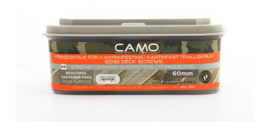 Camo Freseskrue a4 3x60 a350 syrefast 1 bits