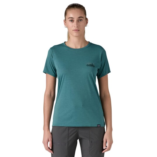 Patagonia Cap Cool Daily Graphic T Shirt W"s Wetland Blue S