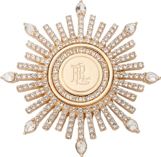 Lauren Ralph Lauren Box Pin Crest Burst - Gld - GLD - One Size 5.08 cm