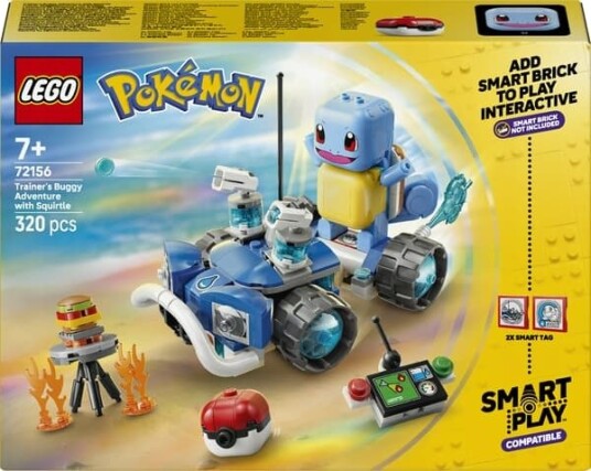 LEGO Pokémon SMART Play: Trainer’s Adventure with Squirtle and Vehicle 72156 LEGO Pokémon SMART Play: Trainer’s Adventure with Squirtle and Vehicle 72156