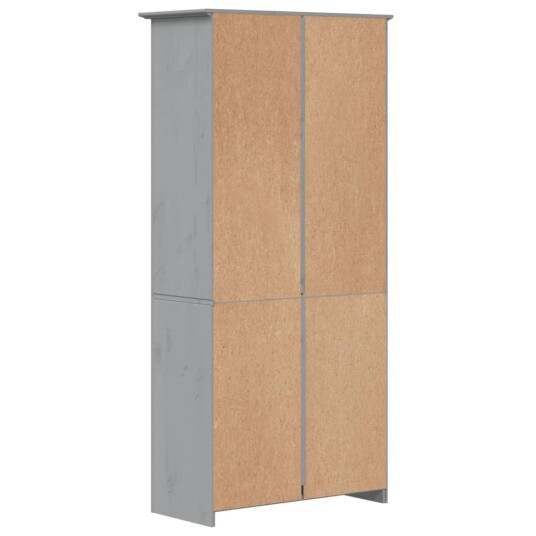 vidaXL Bokhylle BODO gr? 80x38x180 cm heltre furu 5 etasjer