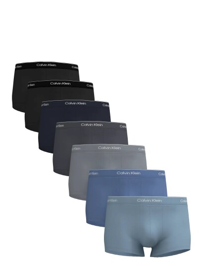 Calvin Klein Low Rise Trunk 7Pk Black M Calvin Klein Low Rise Trunk 7Pk Black M