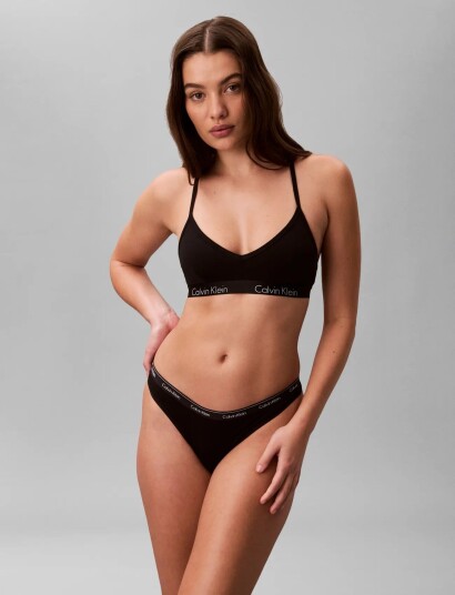 Calvin Klein Thong 7 Pk Black S