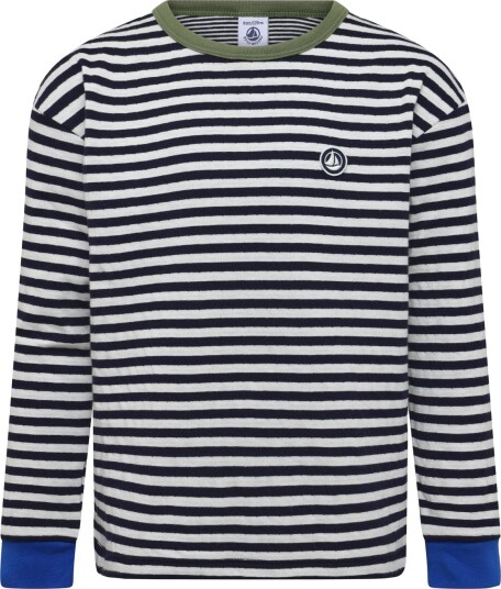 Petit Bateau Tee Shirts Ml Jour   Navy   116
