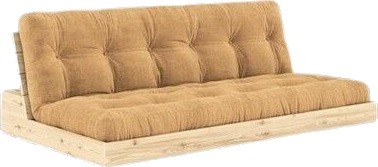 Karup Design Base Sovesofa Klarlakkert furu/515 Fudge Brown