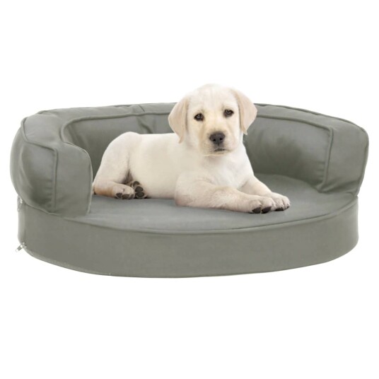 Vidaxl Ergonomisk Hundeseng Med Linutseende 60X42 cm Grå Vidaxl Ergonomisk Hundeseng Med Linutseende 60X42 cm Grå