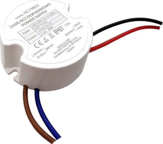 Ecolight2 Ecolight Ec79852 Led Strømforsyning For Innfelt Montering 2,5A 30W 12V Ip67 Ecolight2 Ecolight Ec79852 Led Strømforsyning For Innfelt Montering 2,5A 30W 12V Ip67