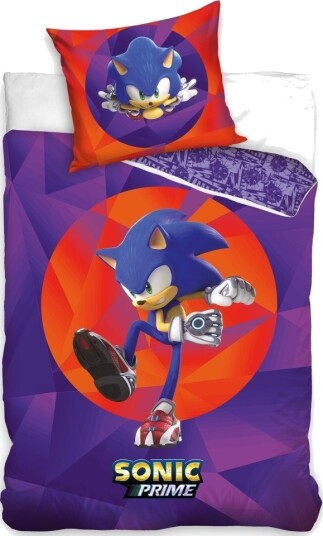 Sonic Prime Sengetøj 140 X 200 Cm 100 Procent Bomuld