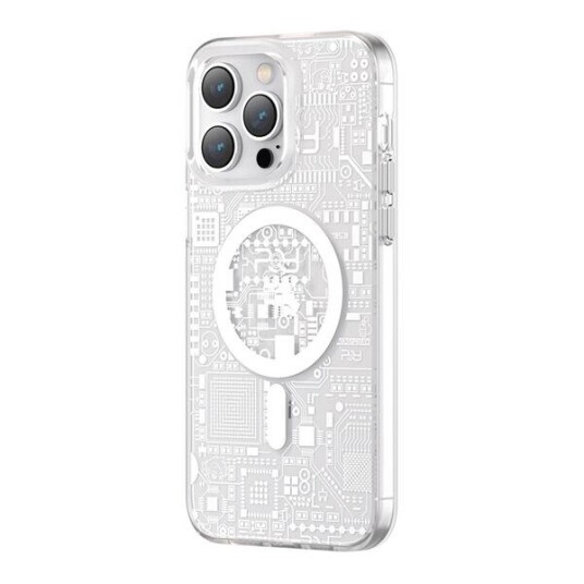 Kingxbar Kingxbar Pqy Geek Series Magnetisk Deksel Til Iphone 14 Plus Magsafe Sølv