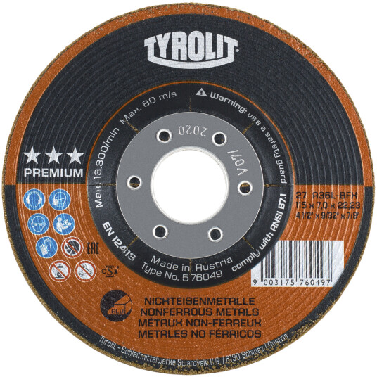 Skrubbskive Premium 27E ø115Ã7 A36L-BFX