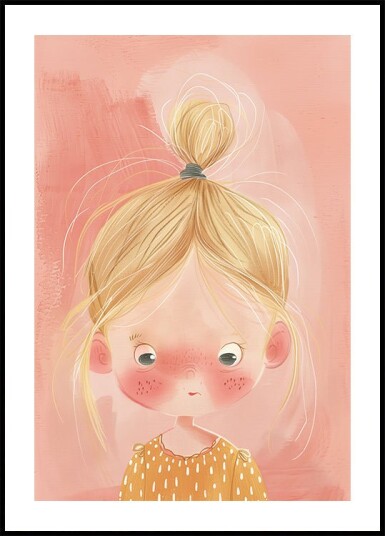 Blonde Girl With Freckles Plakat Plakat / 70x100cm