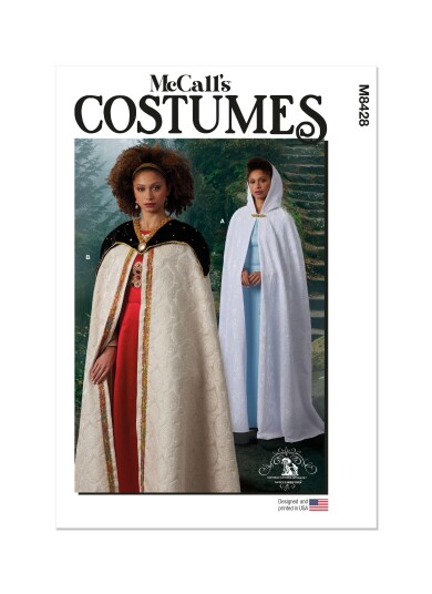 McCall's 8428 - Kappe kostyme A (XS-S-M-L-XL)