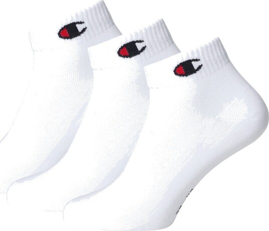 Champion Ankelsokker Quarter Socks 3 pakning Hvit