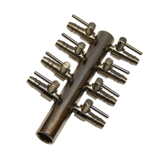 Manifold 8 port metall 8MM