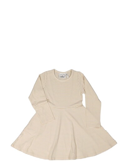 Geggamoja Flared Dress L.s Classic Beige 110 116