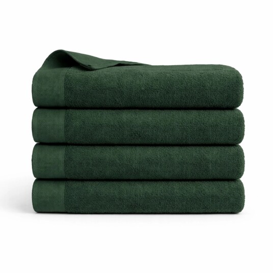By Borg Badehåndkle - 100% Myk bomull med høy absorberingsevne - 100x150 cm - Mørkegrønt - Stort håndkle fra danske By Borg Badehåndkle - 100% Myk bomull med høy absorberingsevne - 100x150 cm - Mørkegrønt - Stort håndkle fra danske