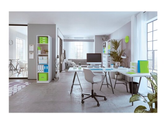 Leitz Wow 180° - Hevarmbuefil - Bokryggbredde: 80 Mm - For A4 210 X 297 Mm - Kapasitet: 600 Ark - Metallic Blå