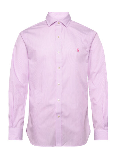 Polo Ralph Lauren Slim Fit Striped Poplin Shirt Pink 40.5 Polo Ralph Lauren Slim Fit Striped Poplin Shirt Pink 40.5