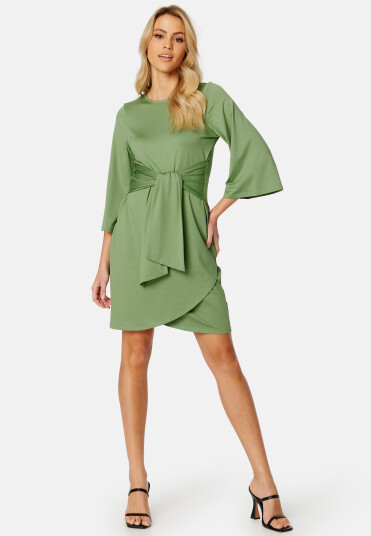 Happy Holly Petra tie dress Dusty green 32/34