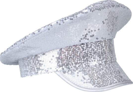 Hisab Joker Paljettcaps Sølv One size 97588