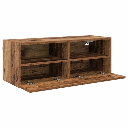 TV Veggskap Gamle tre 80 x 30 x 30 cm Konstruert tre