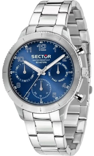 Sector 270 Herreklokke R3253578012 Blå/Stål Ø41 mm