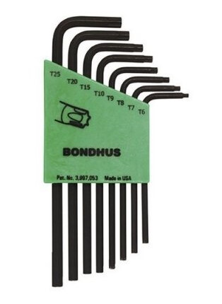 Bondhus Torx L-nøkler (T6-T25) - 8 stk.
