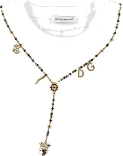 Dolce & Gabbana T skjorte   Hvit m. Krystaller   Dolce & Gabbana   5 år 110   T skjorte