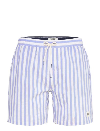 Scotch & Soda Striped Midlength Swim Shorts Blue XL Scotch & Soda Striped Midlength Swim Shorts Blue XL