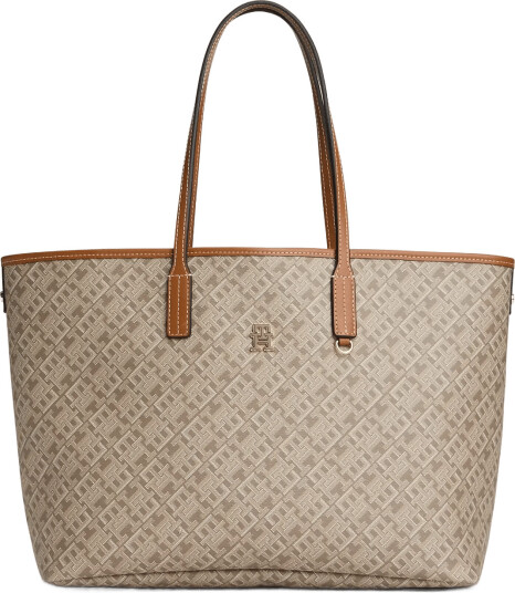 Tommy Hilfiger Th Monoplay Tote Le Beige ONE SIZE Tommy Hilfiger Th Monoplay Tote Le Beige ONE SIZE