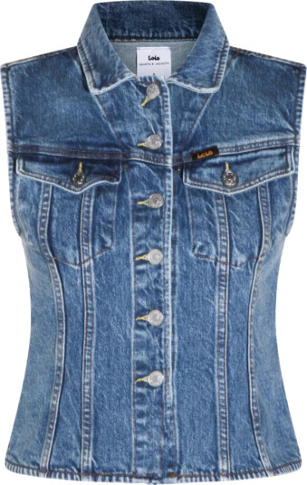 Lois Jeans Celine Vest   Blue   S