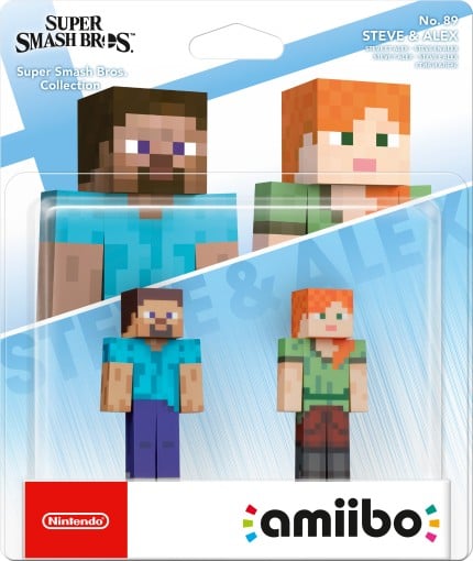 Nintendo Amiibo Steve & Alex Smash Bros Figur med NFC for Wii U, Nintendo Switch og 3DS