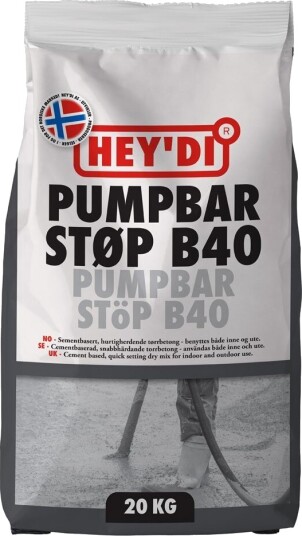 Heydi Pumpbar Støp B40 20kg
