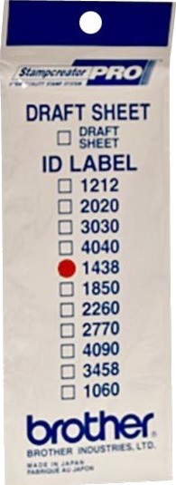 Brother Id1438   14 X 38 Mm 12 EtikettEr Stempel Id Etiketter   For Stampcreator Pro Sc 2000 Pro Sc 2000Usb