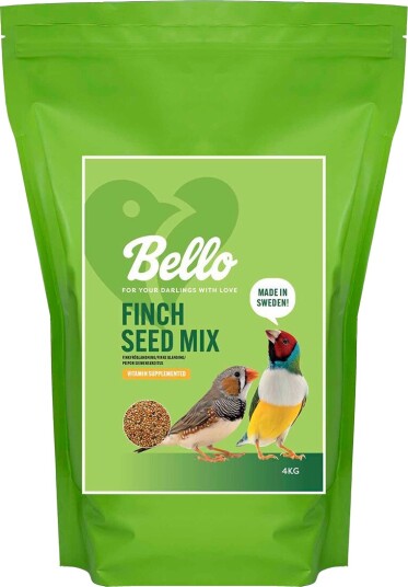 Bello Finch Seed Mix Fuglemat til Finker 4kg